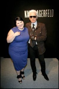 Beth Ditto and Karl Lagerfeld